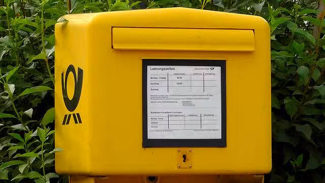 Briefkasten von Post
