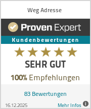 ProvenExpert Bewertungen Weg-Adresse